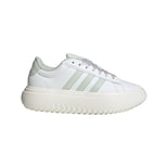 Tenis De Plataforma Grand Court Adidas Blanco Mujer