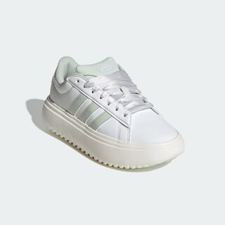 Foto 6 | Foto 6 | Tenis De Plataforma Grand Court Adidas Blanco Mujer