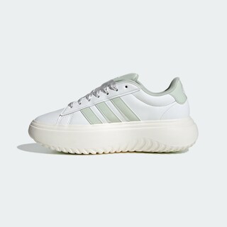 Foto 3 | Foto 3 | Tenis De Plataforma Grand Court Adidas Blanco Mujer
