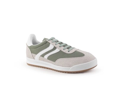 Foto 1 | Foto 1 | Tenis Color Verde Rayas Beige Material Textil