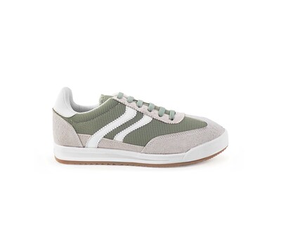 Foto 2 | Foto 2 | Tenis Color Verde Rayas Beige Material Textil