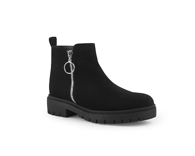 Foto 1 | Foto 1 | Bota Color Negro Cierre Material Sintetico