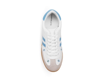 Foto 3 | Foto 3 | Tenis Color Blanco Flores Azul Material Sintético