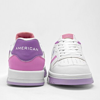 Foto 4 | Foto 4 | American Fire Tenis Urbano Para Mujer Blanco Rosa Lila