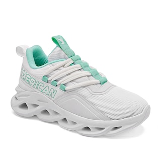 Foto 1 | Foto 1 | American Fire Tenis Deportivo Para Mujer Blanco Verde