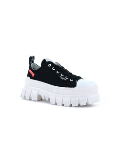 Foto 1 | Foto 1 | Tenis con Plataforma Palladium Revolt Lo TX Negro y Blanco para Dama