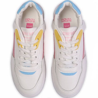 Foto 4 | Foto 4 | Tenis Shendy Vendy Lille Blanco Con Rosa