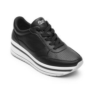 Foto 3 | Foto 3 | Tenis Flexi 101011 color Negro con Plataforma para Mujer