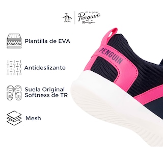 Foto 4 | Foto 4 | Tenis para Mujer Original Penguin Penélope Azul Marino
