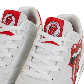 Foto 3 | Foto 3 | Tenis Skechers Uno Rolling Stones Blancos para Mujer