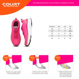 Foto 8 | Foto 8 | Tenis Court Rosas para Mujer