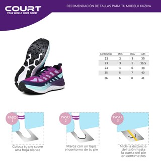 Foto 8 | Foto 8 | Tenis Para Trail Running Court | Kuziva Para Mujer