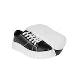 Tenis Casual Denali Miland Negro Para Mujer Con Plataforma Transpirable Ligero Cómodo Fashion