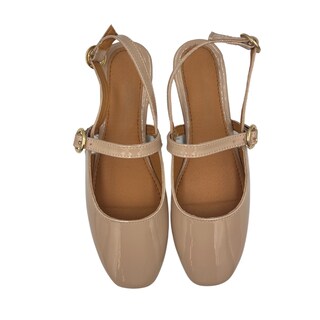 Foto 1 | Foto 1 | Flats Bailarina Zenda Shoes Beige con Hebillas
