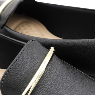 Foto 6 | Foto 7 | Flats Clásicas Exterior Piel Vegana Color Negro Para Mujer De Rbcollection