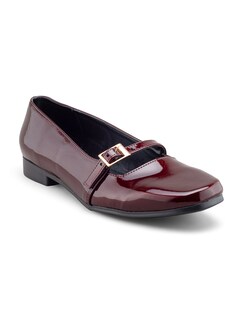 Foto 1 | Foto 1 | Flat De Charol Vino Con Correa Ajustable Para Mujer