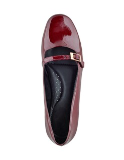 Foto 5 | Foto 5 | Flat De Charol Vino Con Correa Ajustable Para Mujer