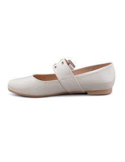 Foto 4 | Foto 4 | Flat De Charol Crema Con Hebilla Para Mujer - Diseño Moderno Y Sofisticado