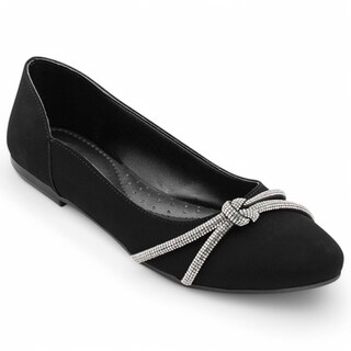 Foto 1 | Foto 1 | Flats Clásicas Exterior Gamuza Sintética Color Negro Para Mujer De Rbcollection