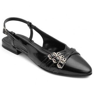 Foto 1 | Foto 1 | Flats Puntales Exterior Charol Color Negro Para Mujer De Rbcollection