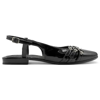 Foto 2 | Foto 2 | Flats Puntales Exterior Charol Color Negro Para Mujer De Rbcollection