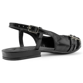 Foto 3 | Foto 3 | Flats Puntales Exterior Charol Color Negro Para Mujer De Rbcollection