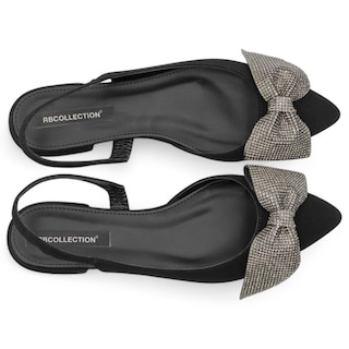 Foto 4 | Foto 4 | Flats Puntales Exterior Gamuza Color Negro Para Mujer De Rbcollection