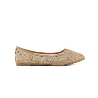 Foto 1 | Foto 1 | Balerina Zapato Brillo Flat Confort De Mujer Walki Belinda Beige