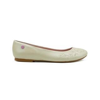 Foto 6 | Foto 6 | Balerina Chabelo Para Niña Casual Color Charol Hueso 21-25 Beige