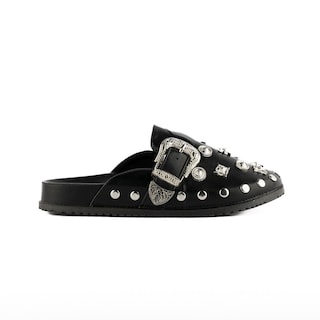 Foto 1 | Foto 1 | Mule Brillo Flat Zapato Moda Para Mujer Walki Akemi Negro