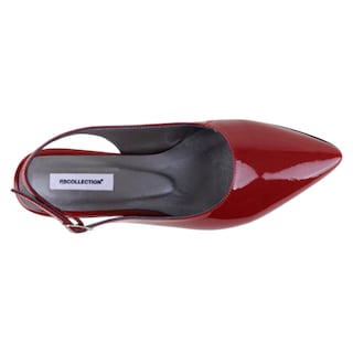 Foto 4 | Foto 4 | Flats Puntales Exterior Piel Color Rojo Para Mujer De Rbcollection
