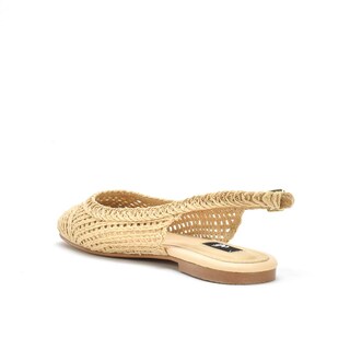 Foto 3 | Foto 3 | Balerina Zapato Moda Flat Tejido Para Mujer Walki Lidia Beige