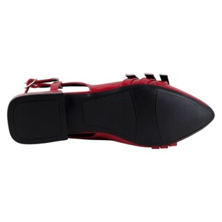 Foto 4 | Foto 4 | Flats Puntales Exterior Charol Color Rojo Para Mujer De Rbcollection