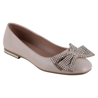 Foto 1 | Foto 1 | Flats Clásicas Exterior Piel Vegana Color Beige Para Mujer De Rbcollection