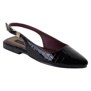Foto 1 | Foto 1 | Flats Puntales Exterior Charol Color Negro Para Mujer De Rbcollection
