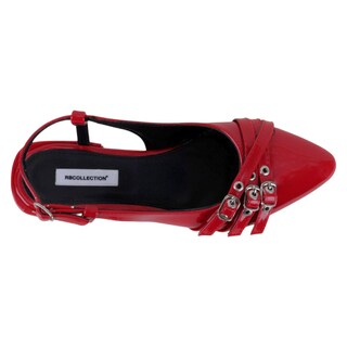 Foto 3 | Foto 3 | Flats Puntales Exterior Charol Color Rojo Para Mujer De Rbcollection