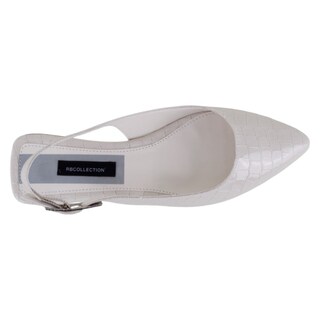 Foto 3 | Foto 3 | Flats Puntales Exterior Charol Color Blanco Para Mujer De Rbcollection