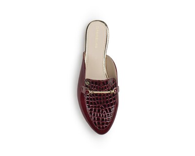 Foto 3 | Foto 3 | Balerina Color Vino Herraje Material Sintetico