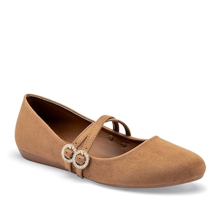 Foto 1 | Foto 1 | Clasben Balerina Para Mujer Camel