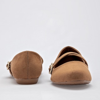 Foto 4 | Foto 4 | Clasben Balerina Para Mujer Camel