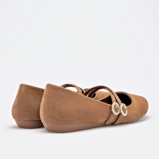 Foto 5 | Foto 5 | Clasben Balerina Para Mujer Camel