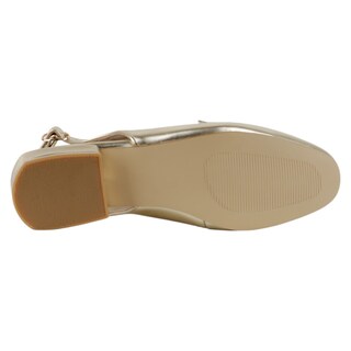 Foto 5 | Foto 5 | Loafers Exterior Sintético Color Oro Para Mujer De Rbcollection