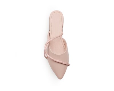 Foto 3 | Foto 3 | Balerina Color Nude Brillos Material Sintetico