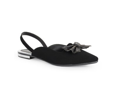 Foto 1 | Foto 1 | Flats Color Negro Moño Material Sintético