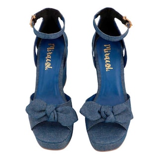 Foto 4 | Foto 4 | Sandalia Mujer Miracol By Mama Lola Plataforma Casual Comoda Fresca Moderna Alto Azul