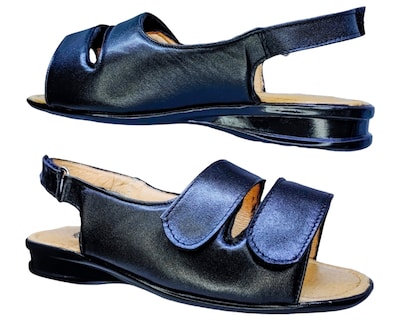 Foto 4 | Foto 4 | Sandalias Enco Footwear en Piel de Borrego Negras para Mujer