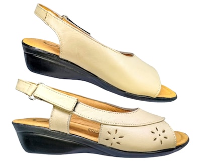 Foto 6 | Foto 6 | Sandalias Enco Footwear de Piel Borrego Soft Comfort Beiges para Mujer