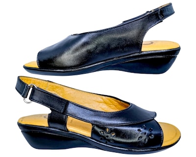 Foto 3 | Foto 3 | Sandalias Enco Footwear de Piel Soft Comfort Negras para Mujer