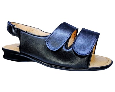 Foto 1 | Foto 1 | Sandalias Enco Footwear en Piel de Borrego Negras para Mujer