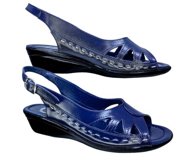 Foto 2 | Foto 2 | Sandalias Enco Footwear de Piel Azules para Mujer